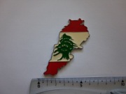 Magnes na lodówkę - 445g. LIBAN Metalowa mapa