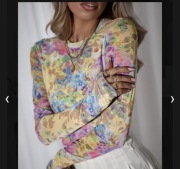 Komplet siatka żółto-fioletowy 