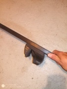 Bagażnik belki dachowe do relingów czarne komplet z mocowaniami