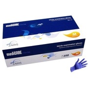 RĘKAWICE RĘKAWICZKI NITRYLOWE NIEBIESKIE M 100szt