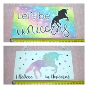 Dwie zawieszki do pokoju z jednorożcem "Unicornem"