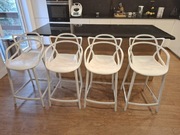 Nowoczesne ażurowe krzesła barowe / do wyspy