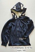 Bluza z kapturem - rozm.  140 - Lincoln&Sharks (5 10 15)