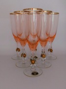 Złota Zuzanna rozalinowe kieliszki do wina 6 