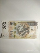 200 zł 2015 r. CY seria przejściowa, ciekawy numer 