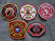Zestaw 5 naszywka Straż  Pożarna  USA Bardzo rzadkie