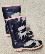 Granatowe kalosze z jednorożcem roz 31