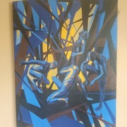 Obraz olejny  Vaidas Simutis - Taniec  720x970 