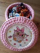 Koszyk dla dziecka, ręcznie robiony, prezent, organizer na drobiazgi