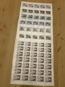 ZESTAW ARKUSZY PRL. LATA 80.POCZET KRÓLÓW 7 SZT 