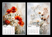 Kalendarz 2026 Kwiecista łąka 13x18 cm