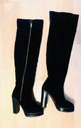 Buffalo, piękne kozaki overknee za kolano, roz. 38