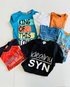 Zestaw t-shirt -ów koszulek bluzek letnich 116-122cm 6-7lat #1797