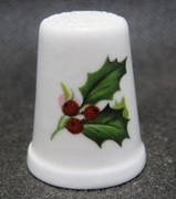 Naparstek Kolekcjonerski Porcelanowy świąteczna jemioła
