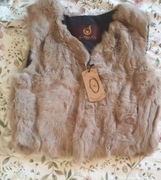 Piękna kamizelka futro naturalne 