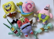 Spongebob Gacuś Patryk Pan Krab Plankton Skalmar Samdy zestaw duże