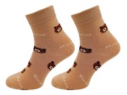 Skarpety Skarpetki Damskie Kolorowe Misie Bawełniane Wysokie Wzory