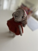 Śliczny zajączek zrobiony na szydełku crochet bunny