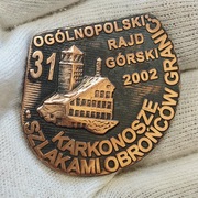 Odznaka PTTK Ogólnopol Rajd Górski Szlakami Obrońców Granic 2002 Karkonosze