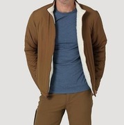 Ocieplana Męska Kurtka Wrangler Sherpa Jacket Kangaroo Jeansy W4M8ELH60 M