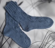 Skarpety robione na drutach, ażurowe ciepłe 