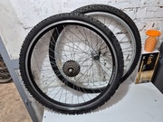 Shimano Deore  Koła 26" MTB Aluminium Wolnobieg 7s