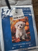 Haft krzyżykowy maltańczyk 