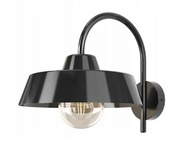 Kinkiet ogrodowy zewnętrzny Goodhome Wildhorn czarny  retro/industrial