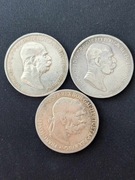 Srebrna moneta Austria 5 koron 1908 1909