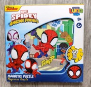 3 x magnetyczne puzzle MARVEL Spide Amazing Friends 60 elementów!