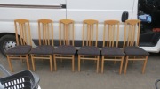 Krzesła drewniane 6 sztuk