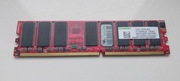 Pamięć RAM DDR1 1GB Kingmax 400MHz (PC-3200) | Czerwony Laminat | Retro PC