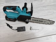 Mała pilarka akumulatorowa stan BDB Zestaw z akumulatorem i ładowarką