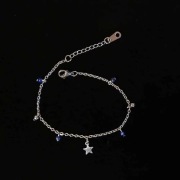 Delikatna bransoletka gwiazda z lapis lazuli