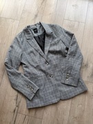 Marynarka żakiet w kratę Sinsay xs biuro praca elegancka