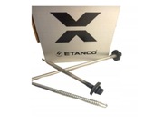 Wkręty do płyt warstwowych 175mm kolor 7016 grafit ETANCO - 45 sztuk