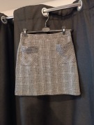 Szara Spódniczka Papaya Spódniczka Na Wiosnę 38 krótka na lato