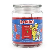 Świeca zapachowa Haribo Winter Cherry 510g - Zimowy wiśniowy mix. Świeczka 