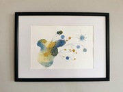 Obraz na papierze A4 - akwarela i cienkopis