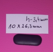 Stopka nóżka gumka do laptopa 10 x26,6mm h-3,4 mm