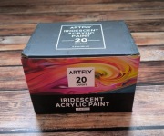 ARTFLY Zestaw farb akrylowych 20 kolorów w butelkach po 60 ml