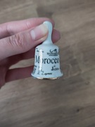 Porcelanowy dzwoneczek pamiątka z Maroko