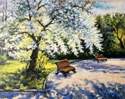 Obraz olejny Pejzaż Wiosenne południe 