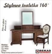 Toaletka Stylowa z LUSTREM Sypialnia Dąb Rustikal BEKAS Producent Mebli 