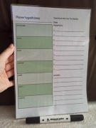 Zestaw planer tygodniowy A4 + marker suchościeralny planowanie tygodnia