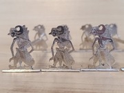 KOZIOŁKI PODÓRKI POD SZTUĆCE SREBRO PRÓBA 800 TEATR CIENI INDONEZJA 