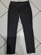Spodnie - legginsy zamszowe grafitowe M/L