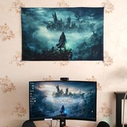 Plakat materiałowy z nadrukiem Hogwarts Legacy Dark Arts