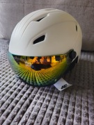 OKZAJA NOWY KASK NARCIARSKI 4F Z GOGLAMI IN MOULD WENTYLACJA 2W1 L/XL