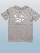 Reebok damski t-shirt logo szary XS | RI BL Tee | GQ9462